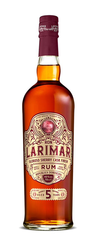 Oloroso Sherry Ron Larimar rum bottle